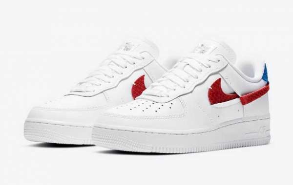 New Nike Air Force 1 LXX White Red Blue Snakeskin Coming Soon