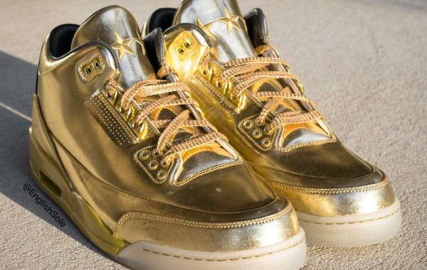 Brand New Usher’s Air Jordan 3 “Gold” PE Basketball Shoes