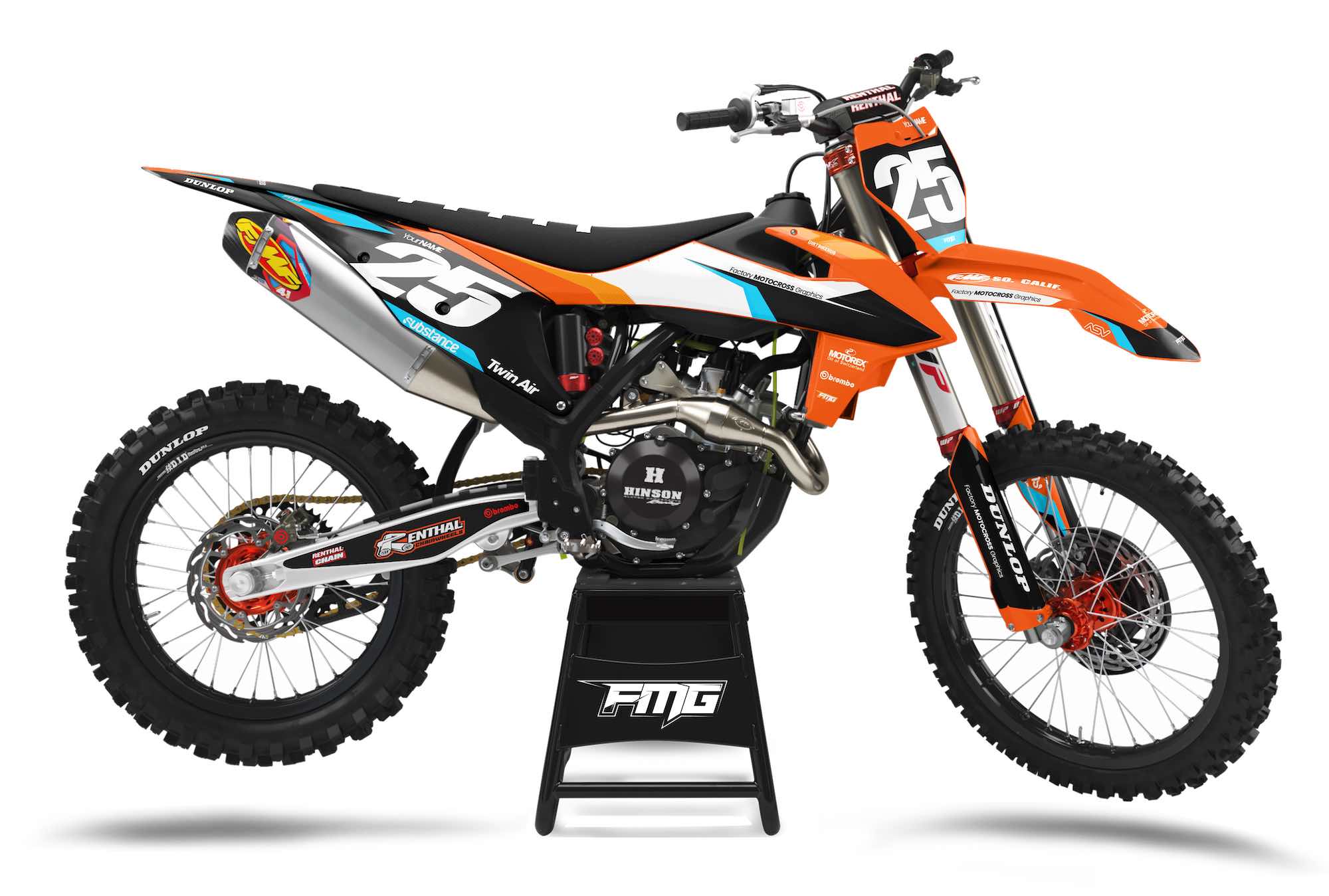 Look Your Best With The New KTM Recess Orange Graphics Kit