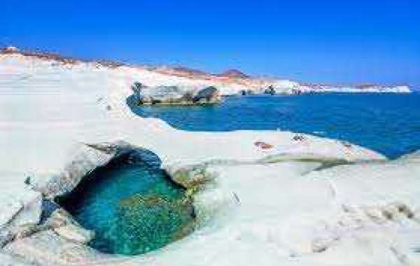 greek beaches:sarakiniko