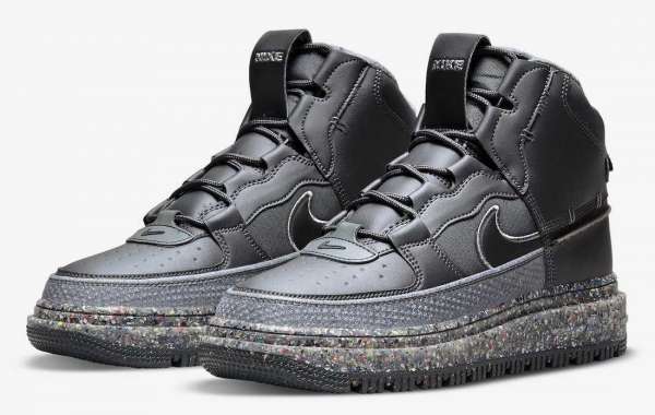 The New Nike Air Force 1 Boot Crater Dark Smoke DD0747-001 is on sale on the 28th