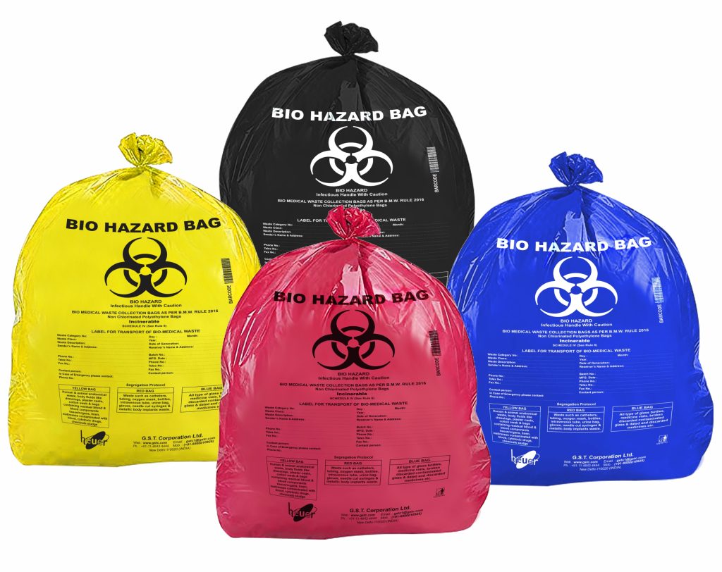 Buy Biohazard Medical Waste(Garbage) Disposable bags | GSTC