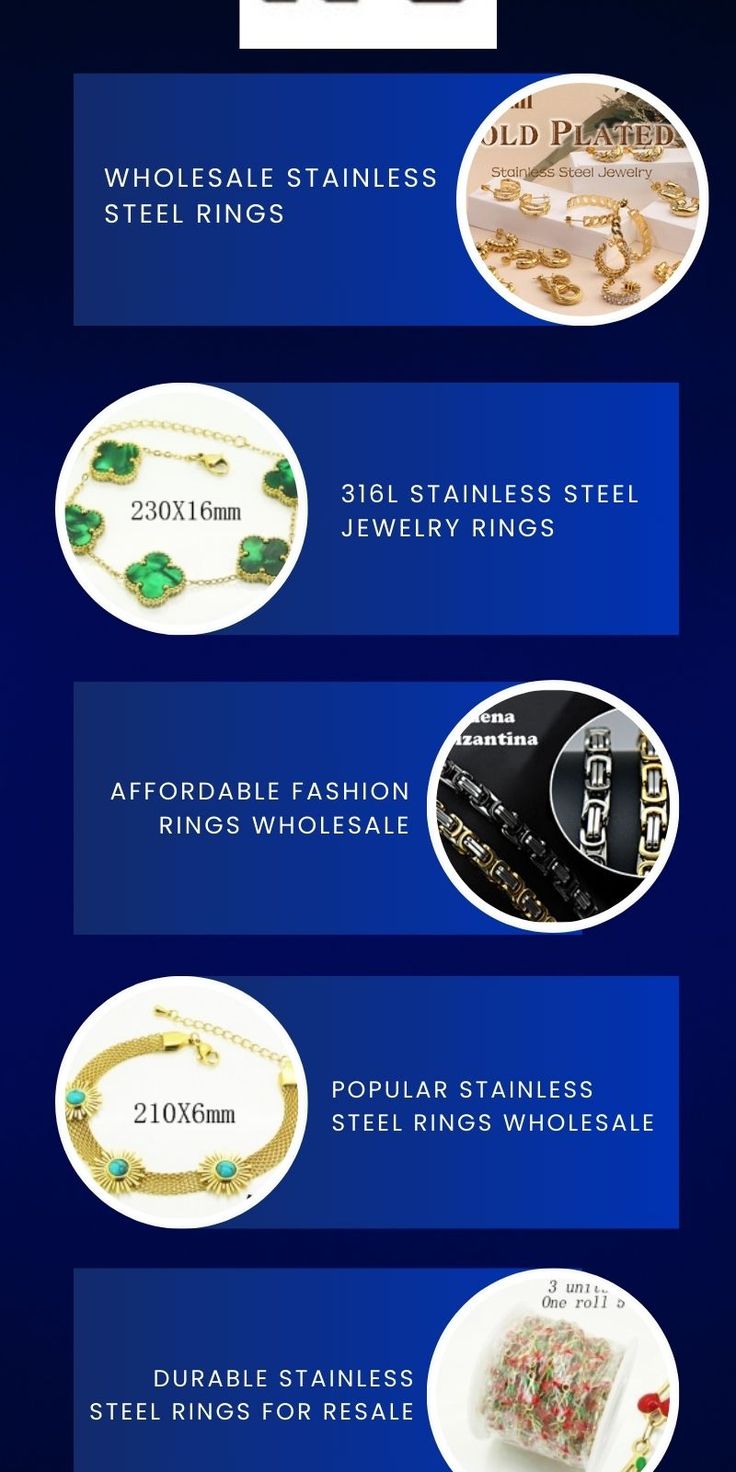 Wholesale stainless steel rings