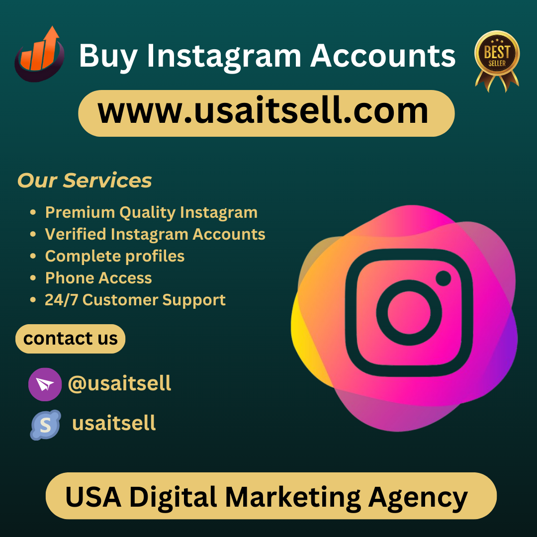 Buy Instagram Accounts In USAITSell - 100% Full Complete profile with follower