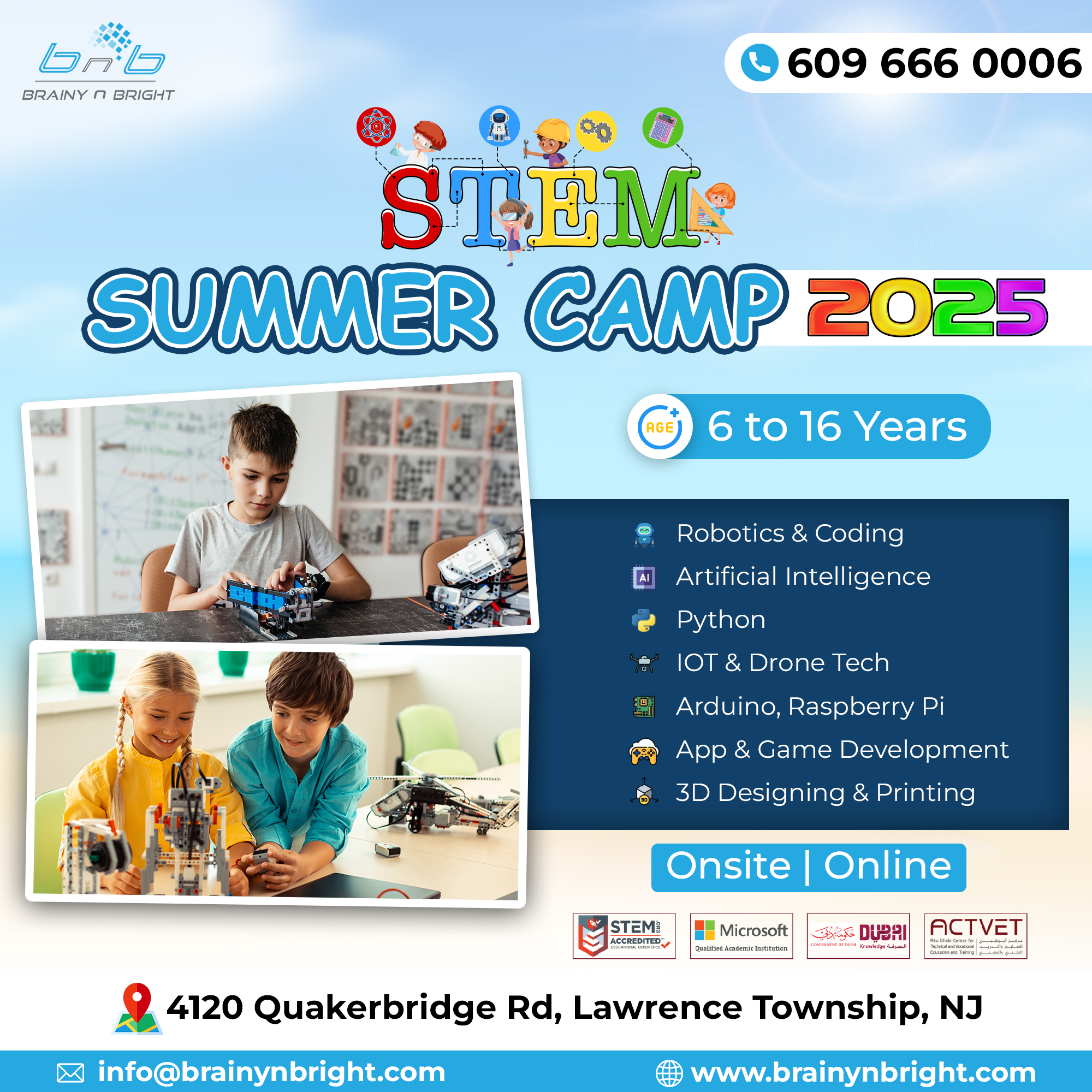 2025 Summer Camp in New Jersey: STEM Learning | Brainy n Bright