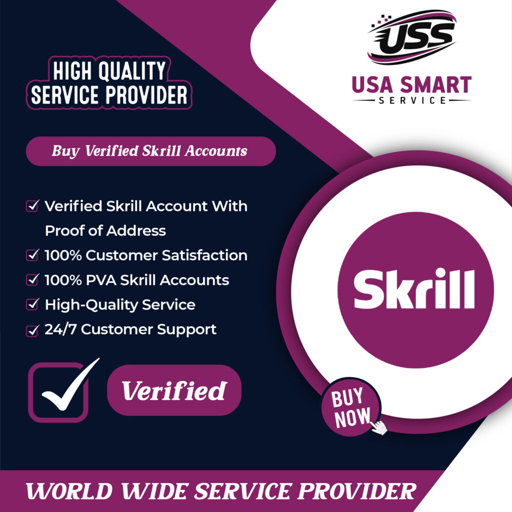 Buy Verified Skrill Accounts - 100% USA,UK& CA Full Verified