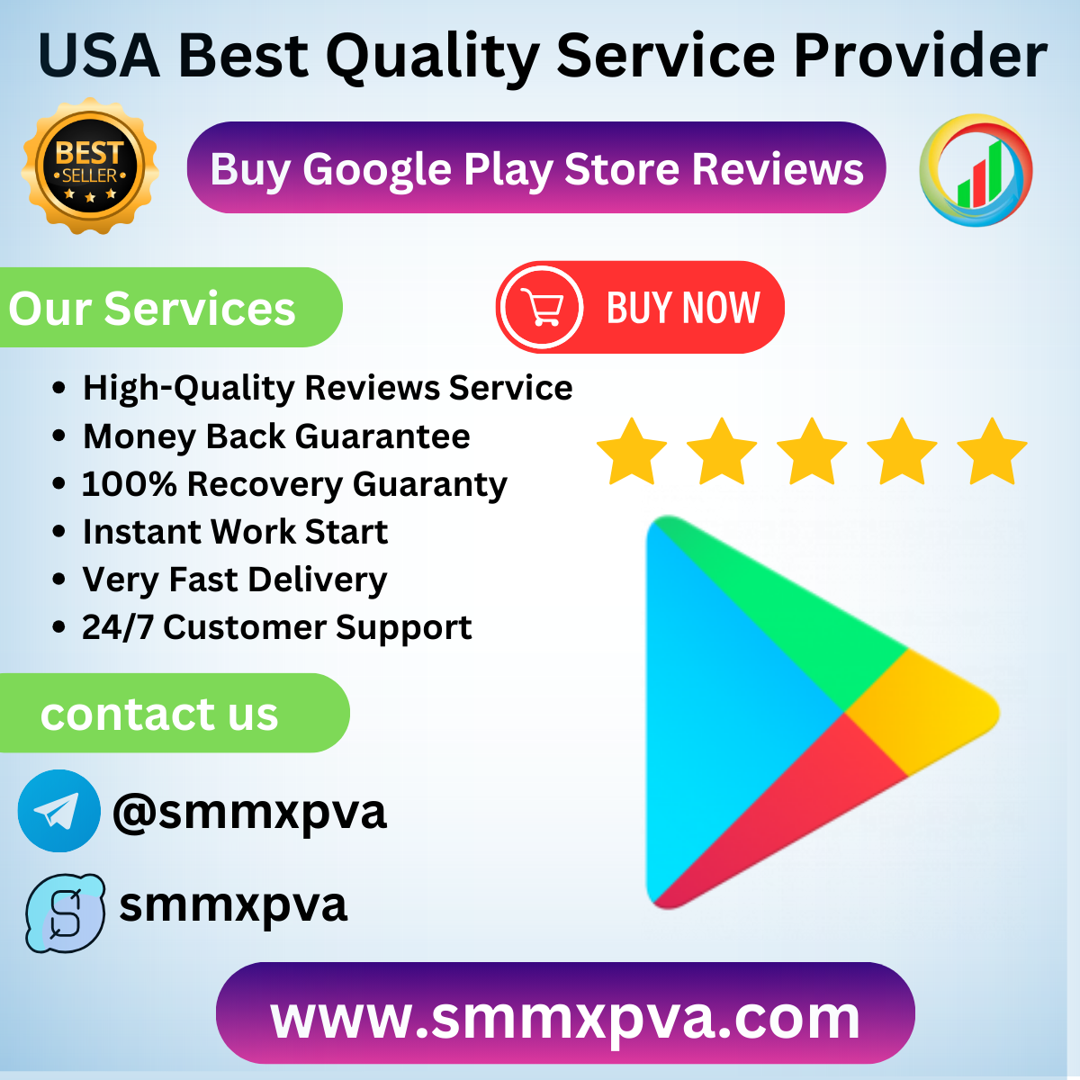 Buy Google Play Store Reviews - 100% Safe & Real Reviews In 2025