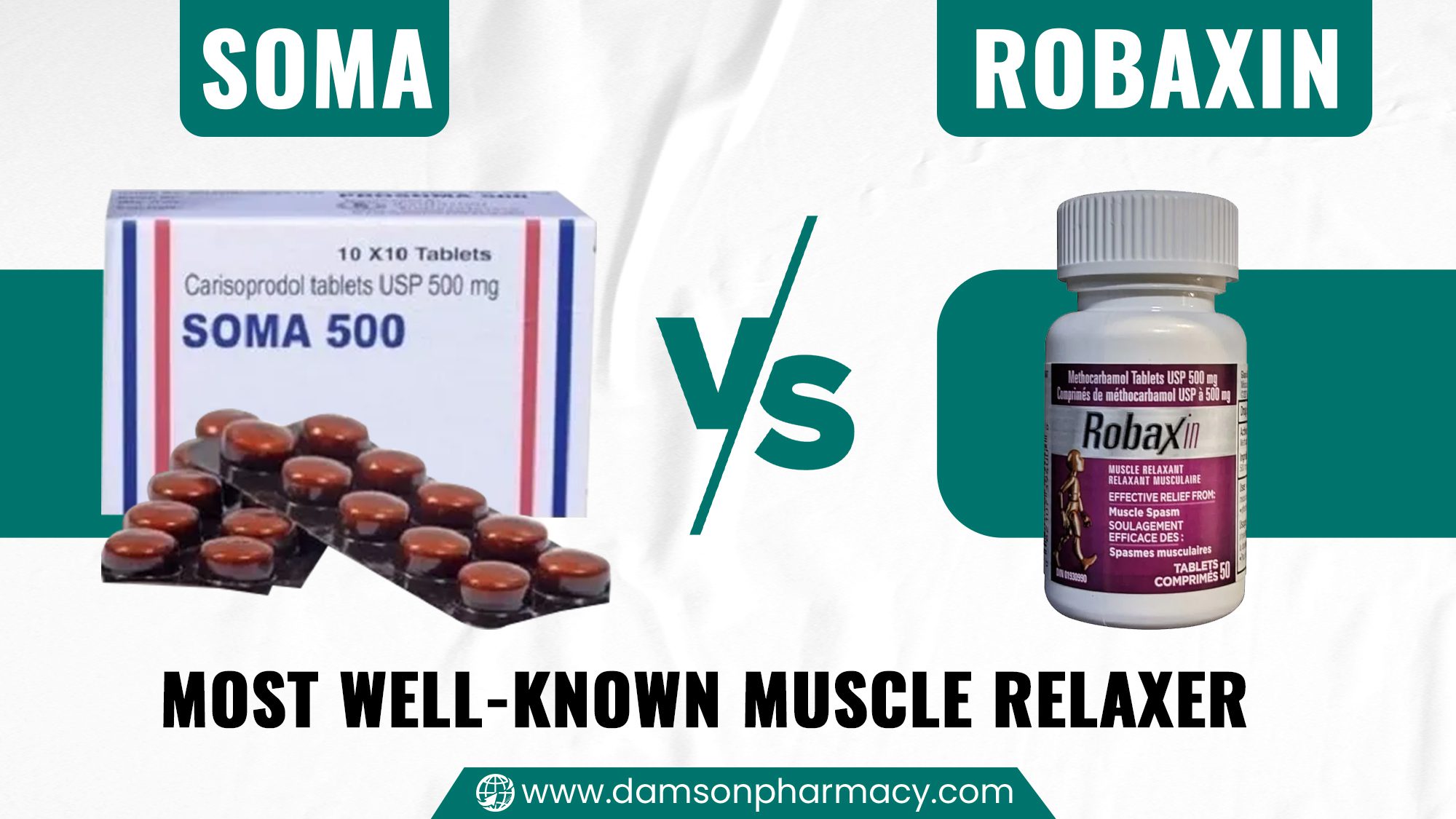 Soma vs Robaxin – Which Muscle Relaxer Works Better?